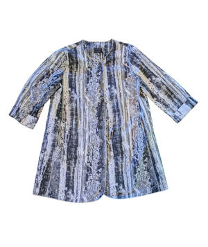 OSKA Long Sleeve Jacquard Open Front Jacket